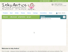 Tablet Screenshot of inkyantics.com